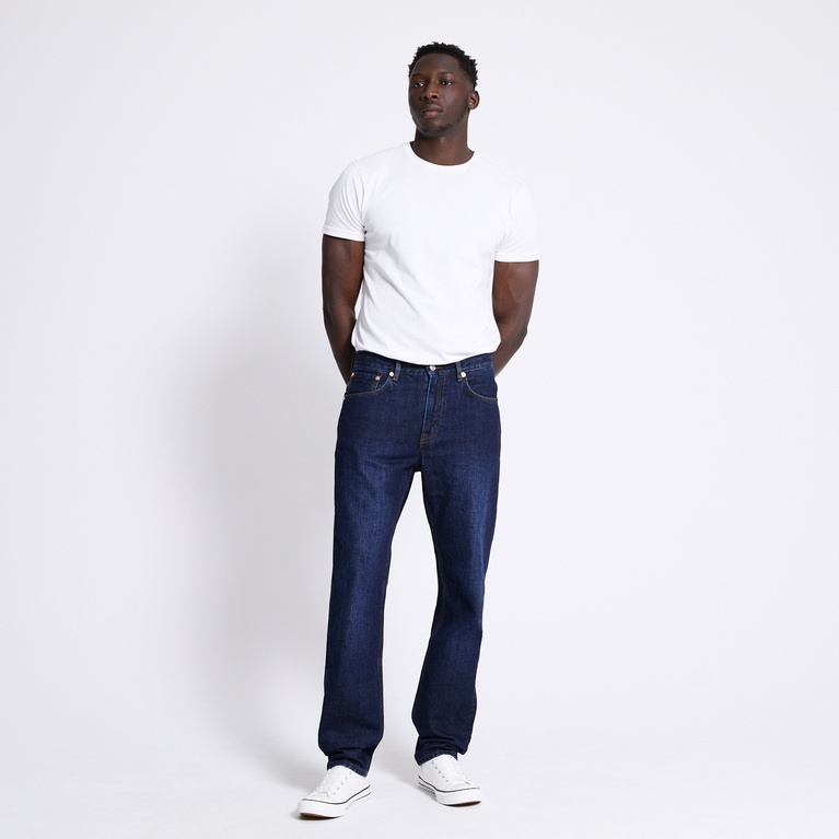 Straight jeans "New Classic" Dark Blue Worn